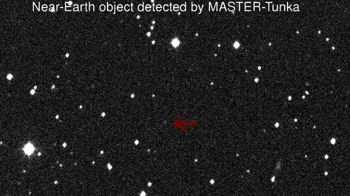 Foto do que teria sido um asteroide que passou muito próximo da Terra.