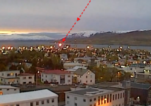 OVNI desce em cidade da Islândia