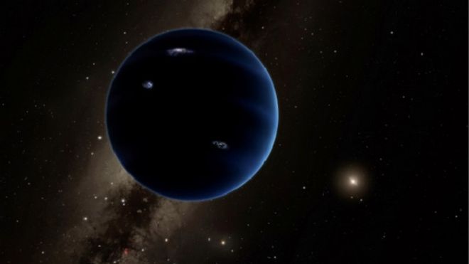 Simulação de computador indica como seria o novo planeta, que teria dez vezes a massa da Terra