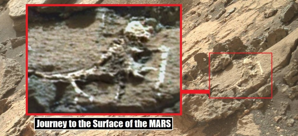 suposto esqueleto em Marte