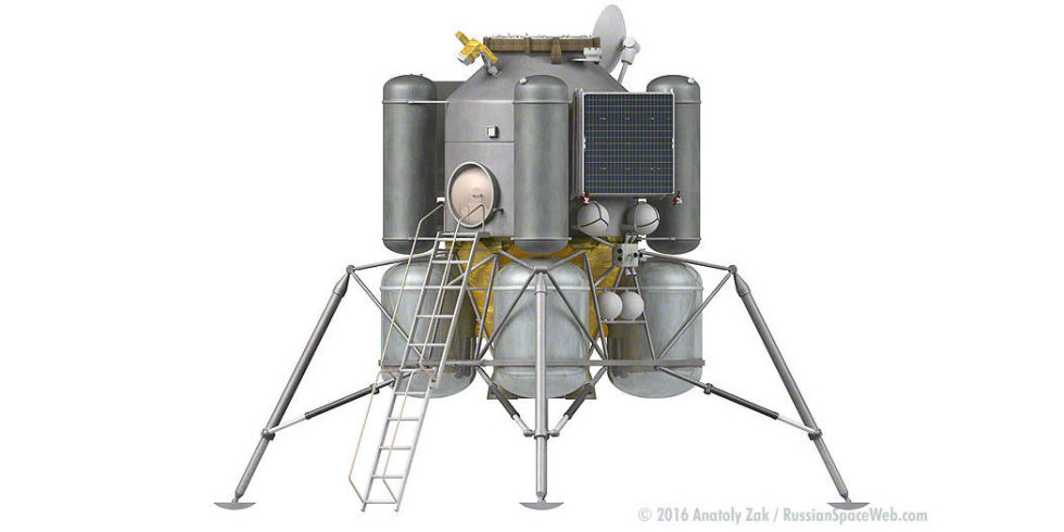 O futuro módulo lunar russo. Só se espera que ele tenha um futuro.