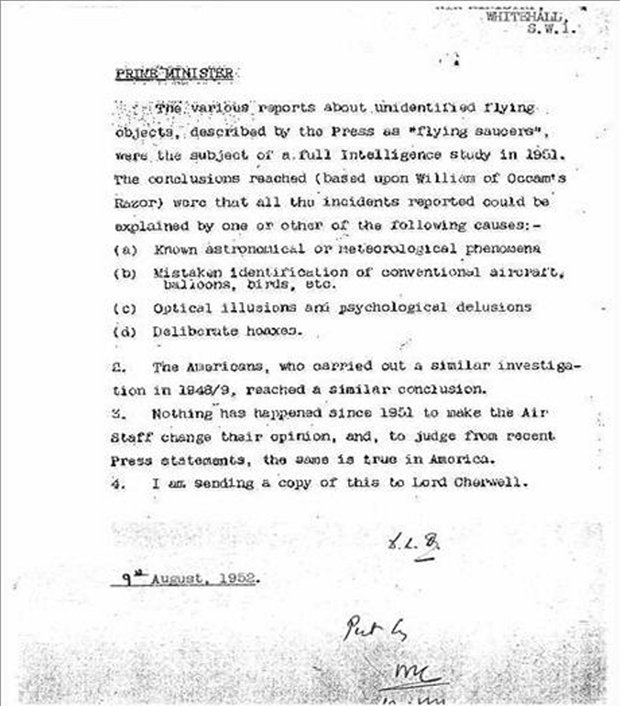 Os "Arquivos X" de Winston Churchill: Investigações secretas sobre OVNIs
