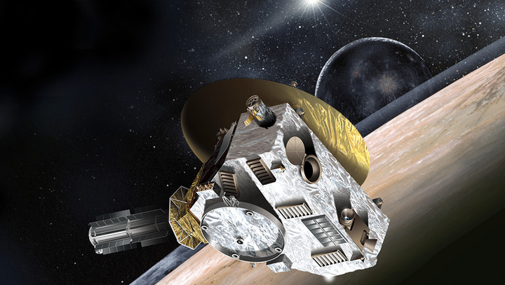 A sonda New Horizion foi enviada para a fronteira do nosso sistema solar, a fim de estudar Plutão e suas luas.