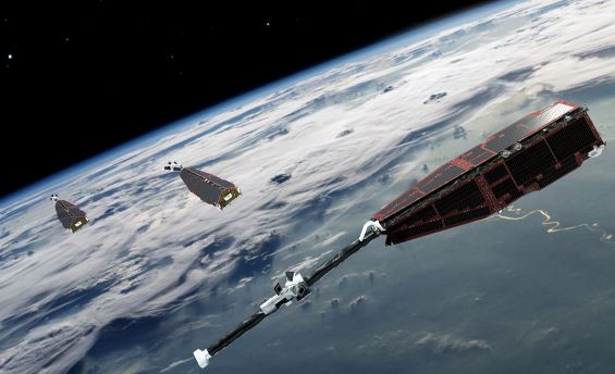 Os satélites Swarm, da ESA, foram lançados para estudar o campo eletromagnético da Terra.