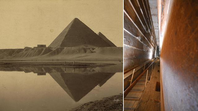 câmera secreta dentro da Grande Pirâmide