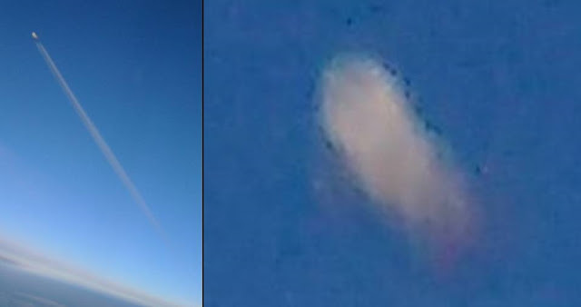 Passageiro de voo comercial tira foto de estranho objeto aéreo