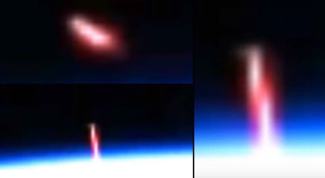 Estranho objeto deixando a atmosfera terrestre é filmado