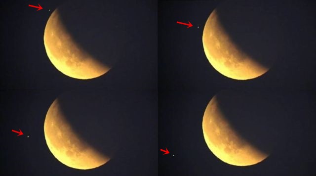 OVNI é filmado ao vivo durante transmissão da eclipse lunar