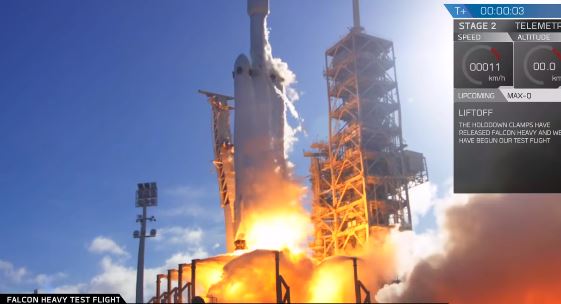 SpaceX lança foguete mais poderoso do mundo