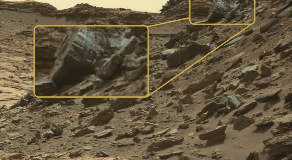 estrutura artificial encontrada em Marte