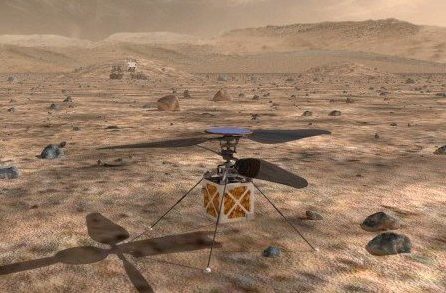 drone voador para Marte