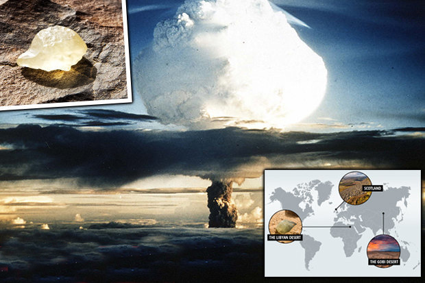 evidências de guerras atômicas na Terra há milhares de anos