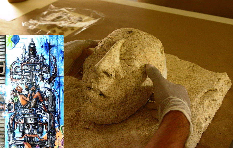 desenterram a máscara do Rei Pakal - o "Astronauta de Palenque"