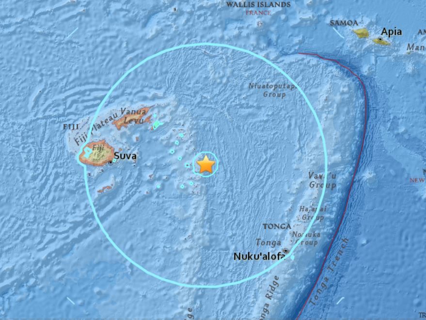 Terremotos de 8,2 e 6,8 atingem Fiji