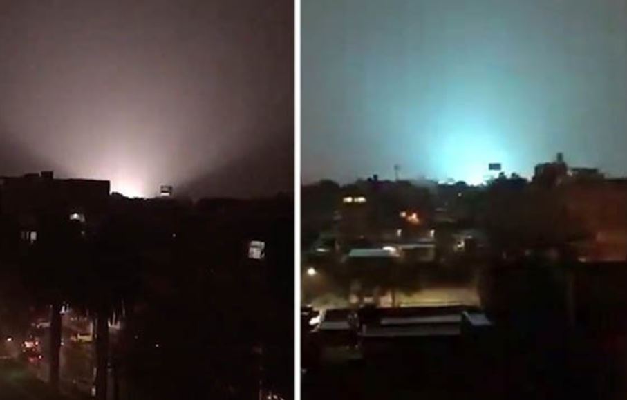 Céu da Cidade do México é iluminado por explosões no solo