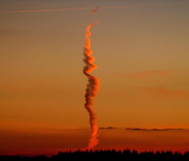 Estranha nuvem espiral confunde os cientistas na Inglaterra