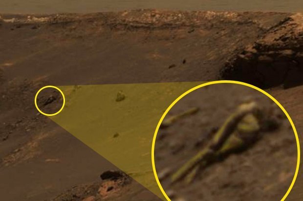 ‘Estátua humana’ foi fotografada em Marte