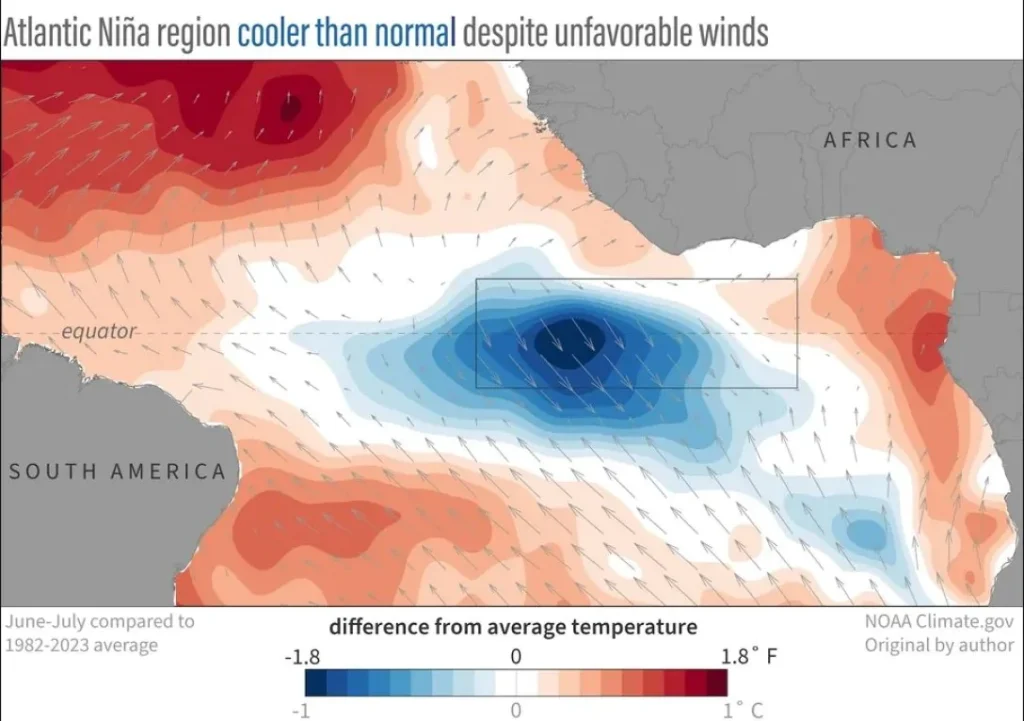 Algo resfriou repentinamente grande parte do Oceano Atlântico