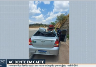 Automóvel é atingido por um "OVNI" em Minas Gerais - Brasil