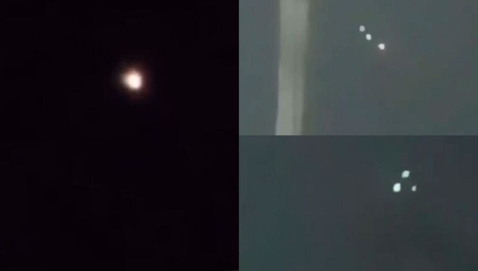 Luzes misteriosas são vistas no céu de Campo Grande, MS - Brasil