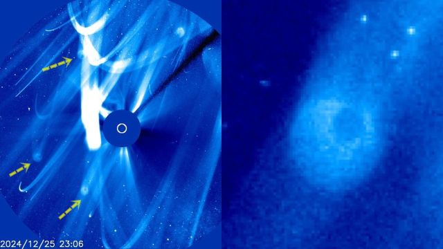 "Esferas" interrompem o satélite Stereo Lasco C3 da NASA perto do Sol